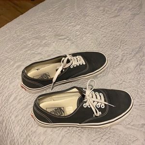 Black pair of men’s Vans